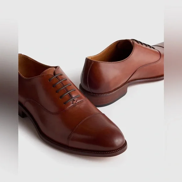 SuitSupply Men's Italian Leather Lace
Up Oxford Shoes - Picture 3 of 7